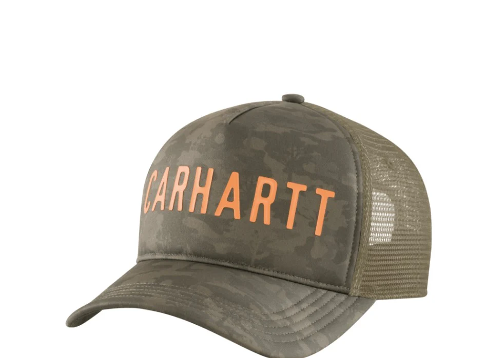 Trucker Camo Logo Graphic Cap