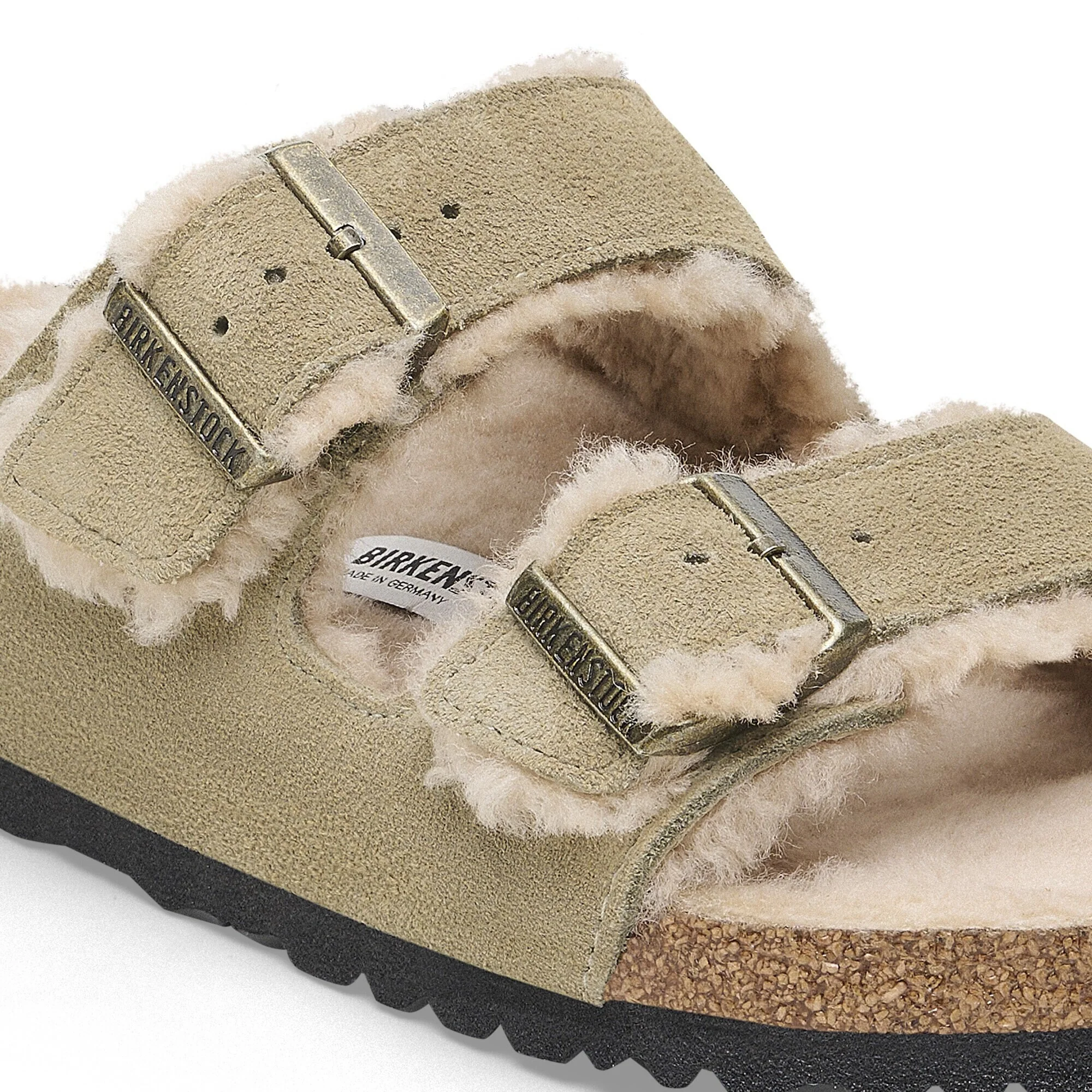 Women's Arizona Shearling Suede Leather Sandal - Image 4
