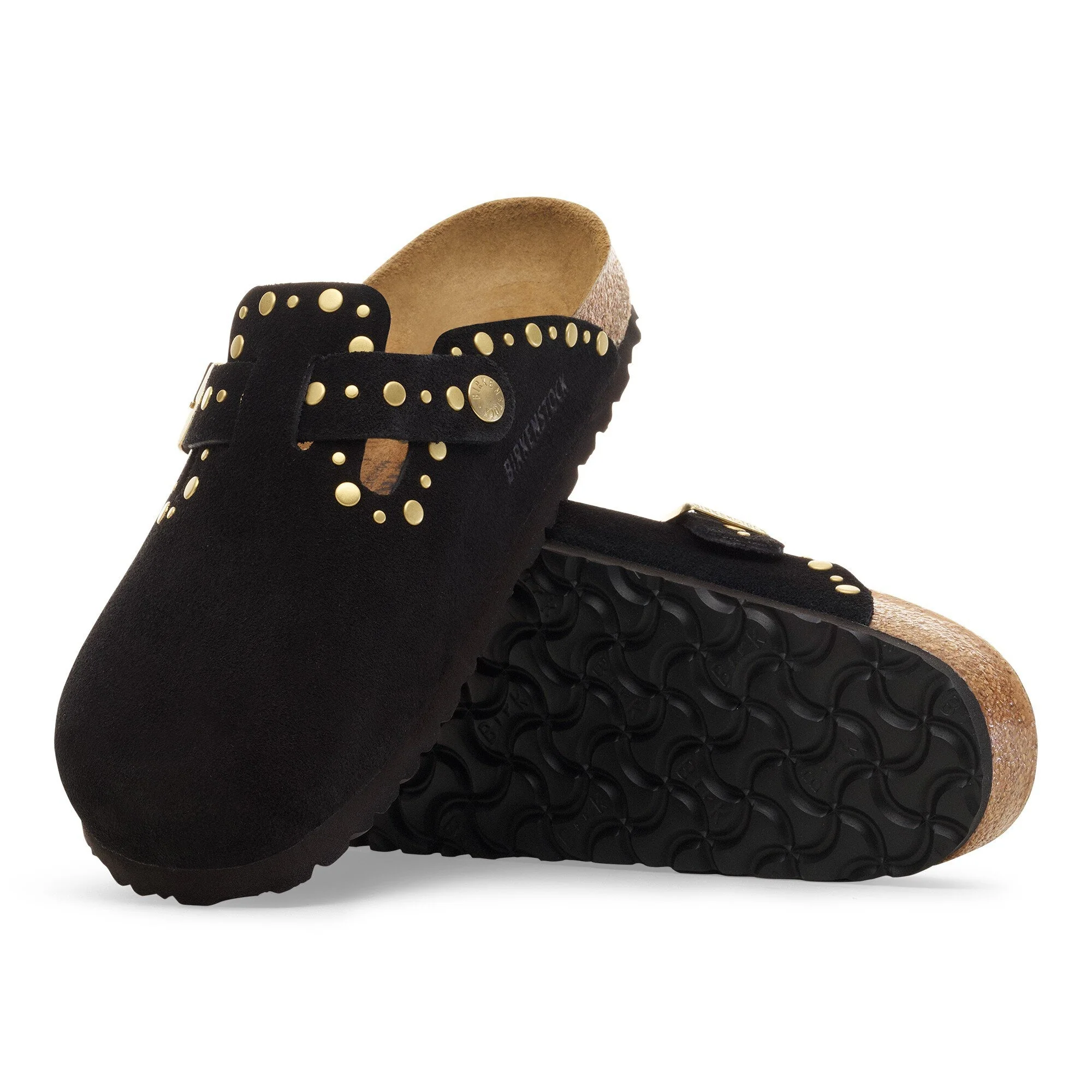 Women's Boston Rivet Suede Leather Clog - Image 2