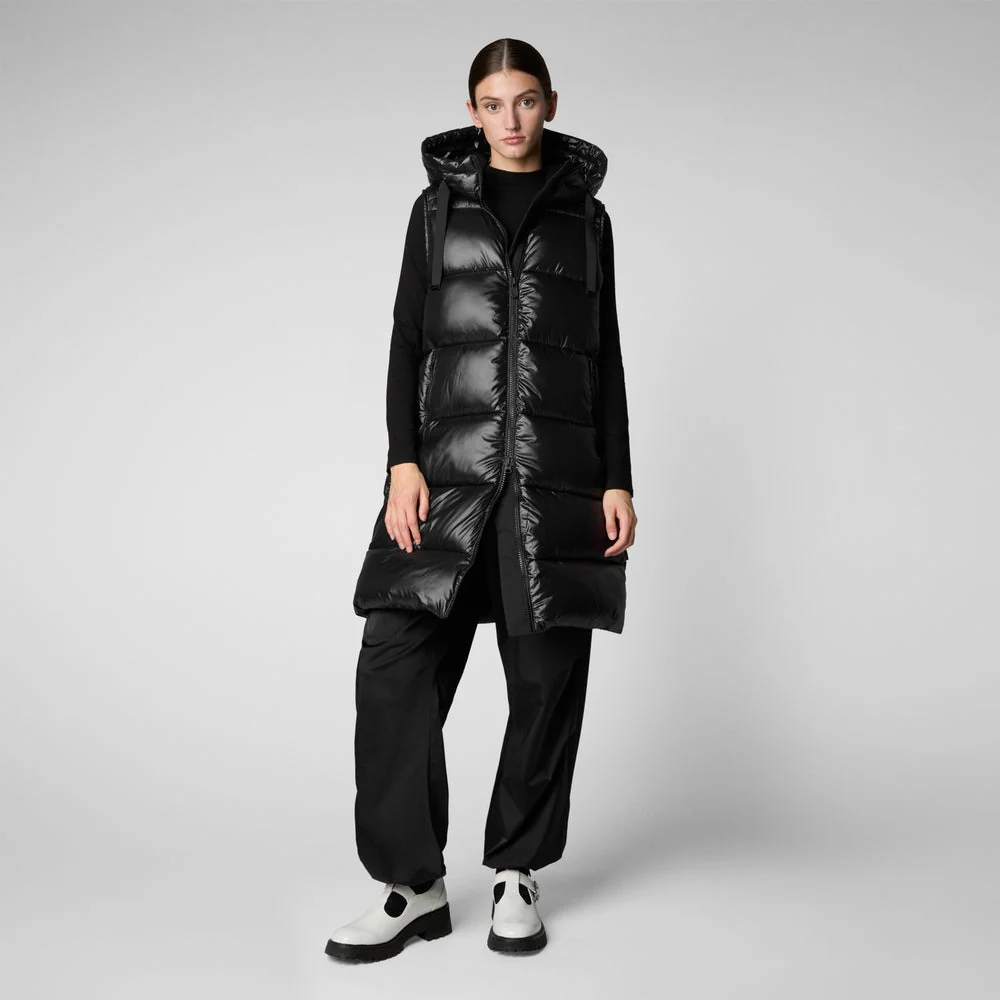 Women's Iria Hooded Animal-Free Puffer Vest - Image 3