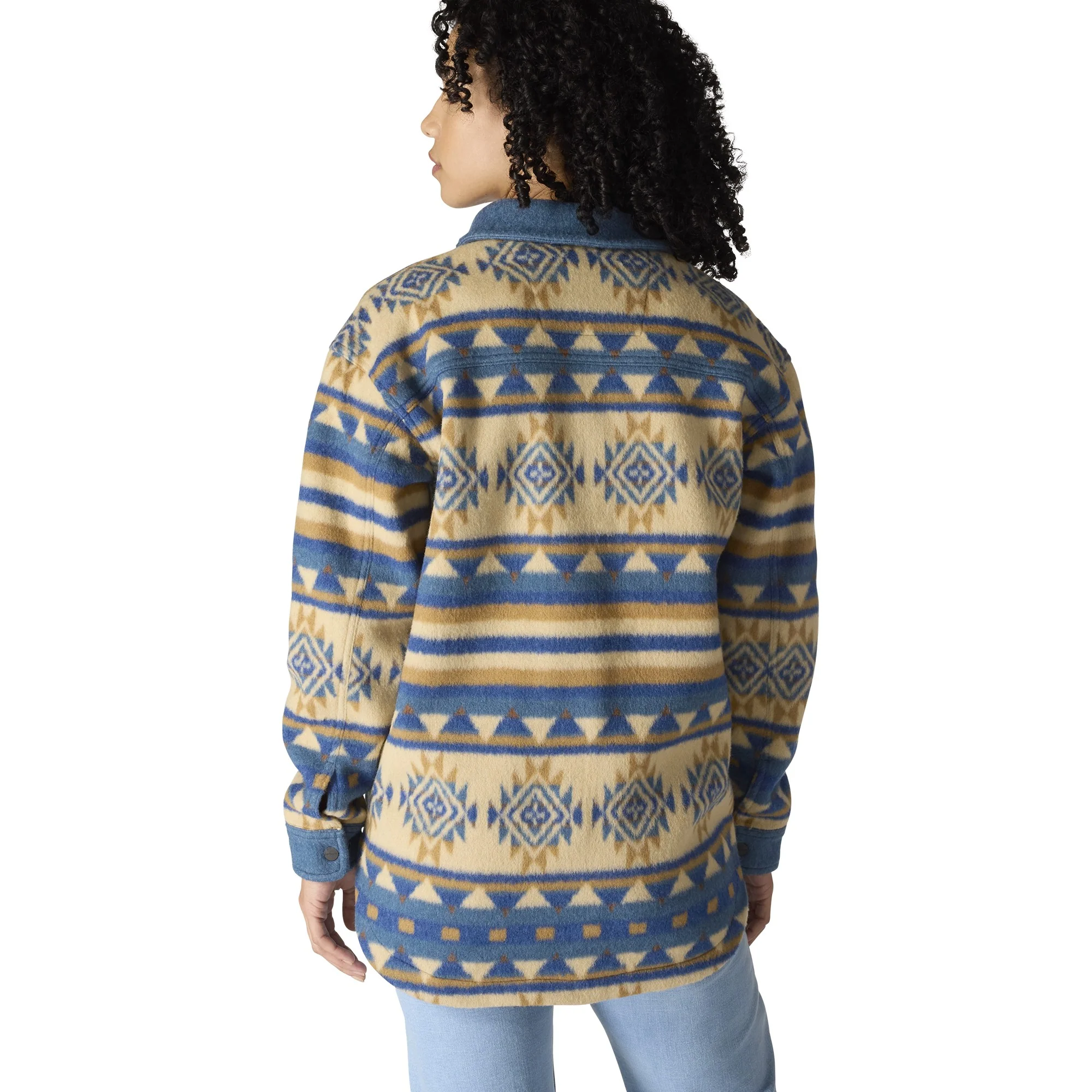 Women's Loose Fit Bethany Yellowtail Fleece Shirt Jacket - Image 2