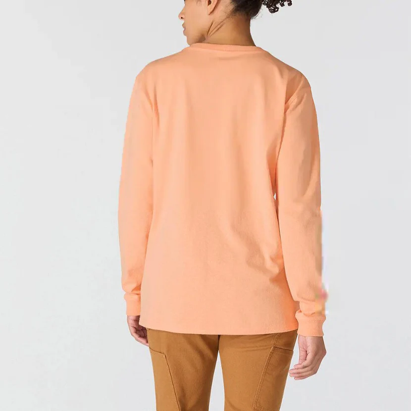 Women's Loose Fit Heavyweight Long-Sleeve Logo Sleeve Graphic T-Shirt - Image 4