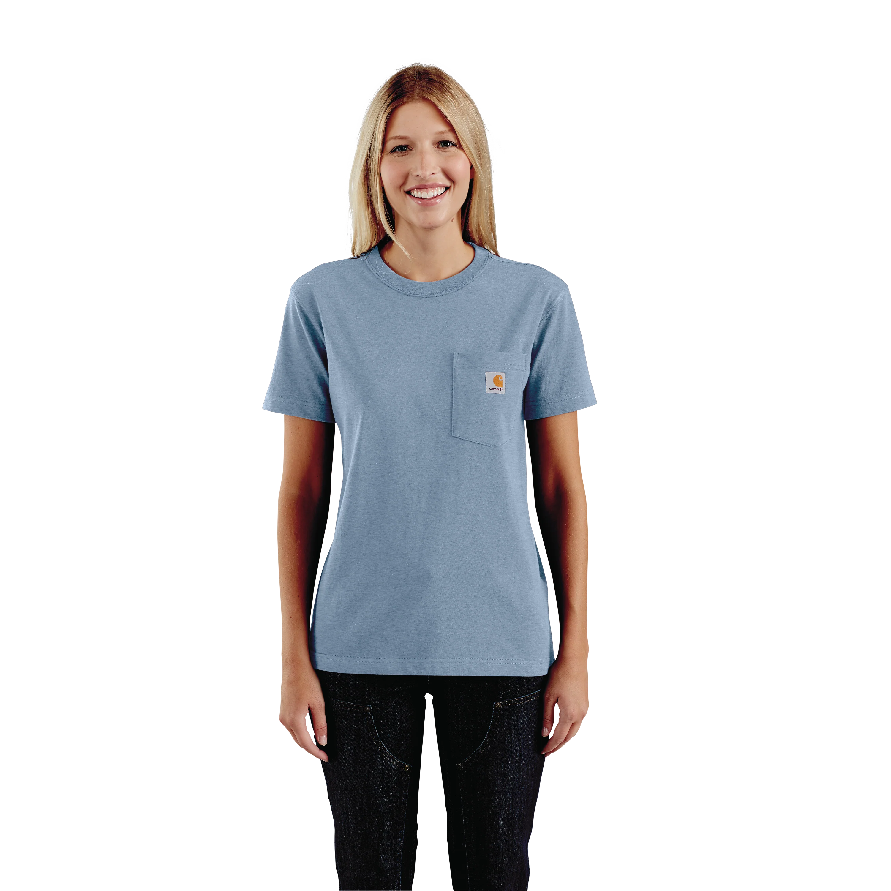 Women's Loose Fit Heavyweight Short-Sleeve Pocket T-Shirt