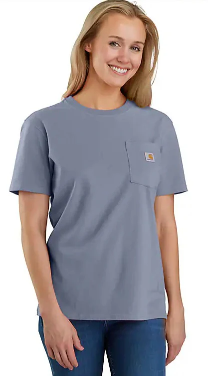 Women's Loose Fit Heavyweight Short-Sleeve Pocket T-Shirt