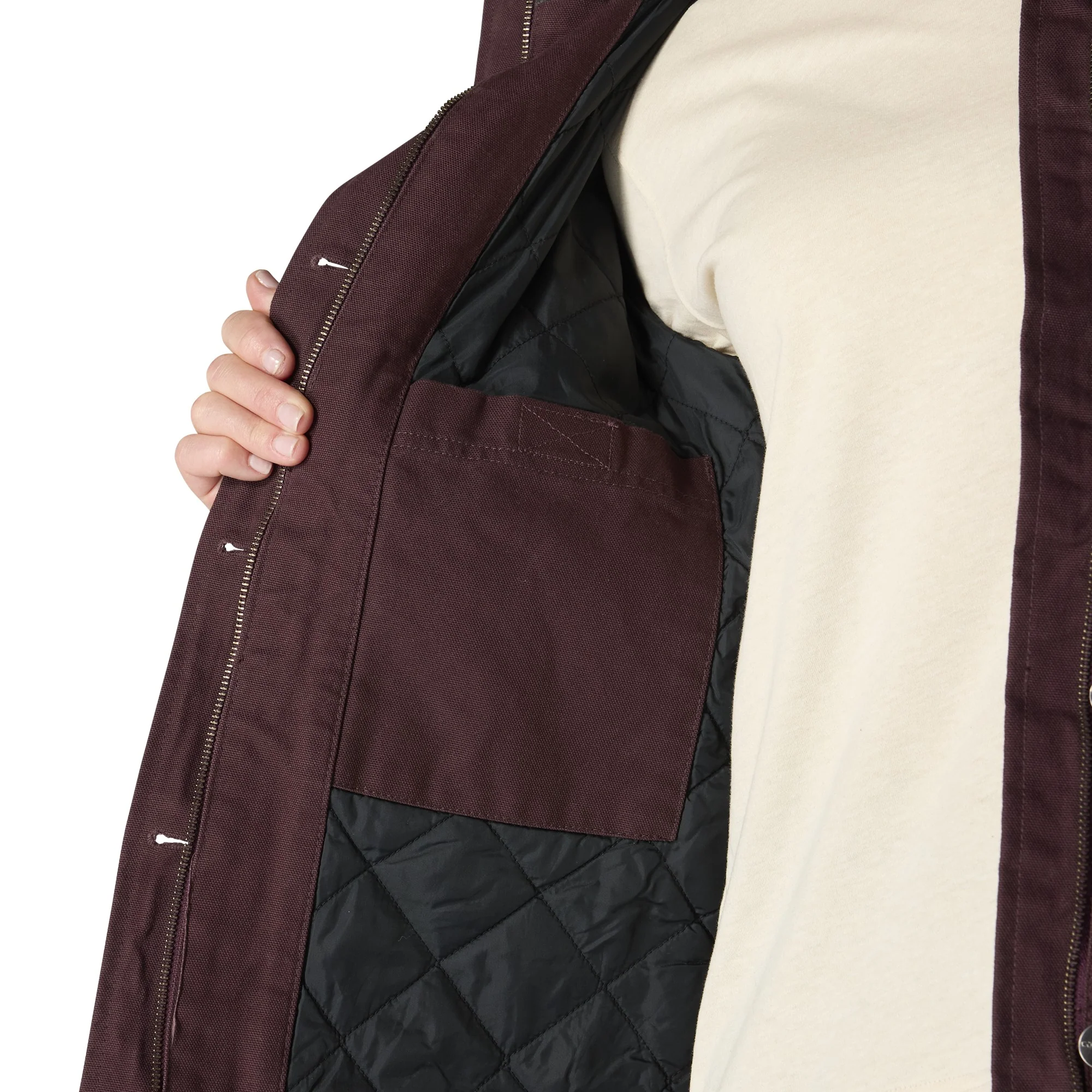 Women's Loose Fit Washed Duck Coat - Image 6