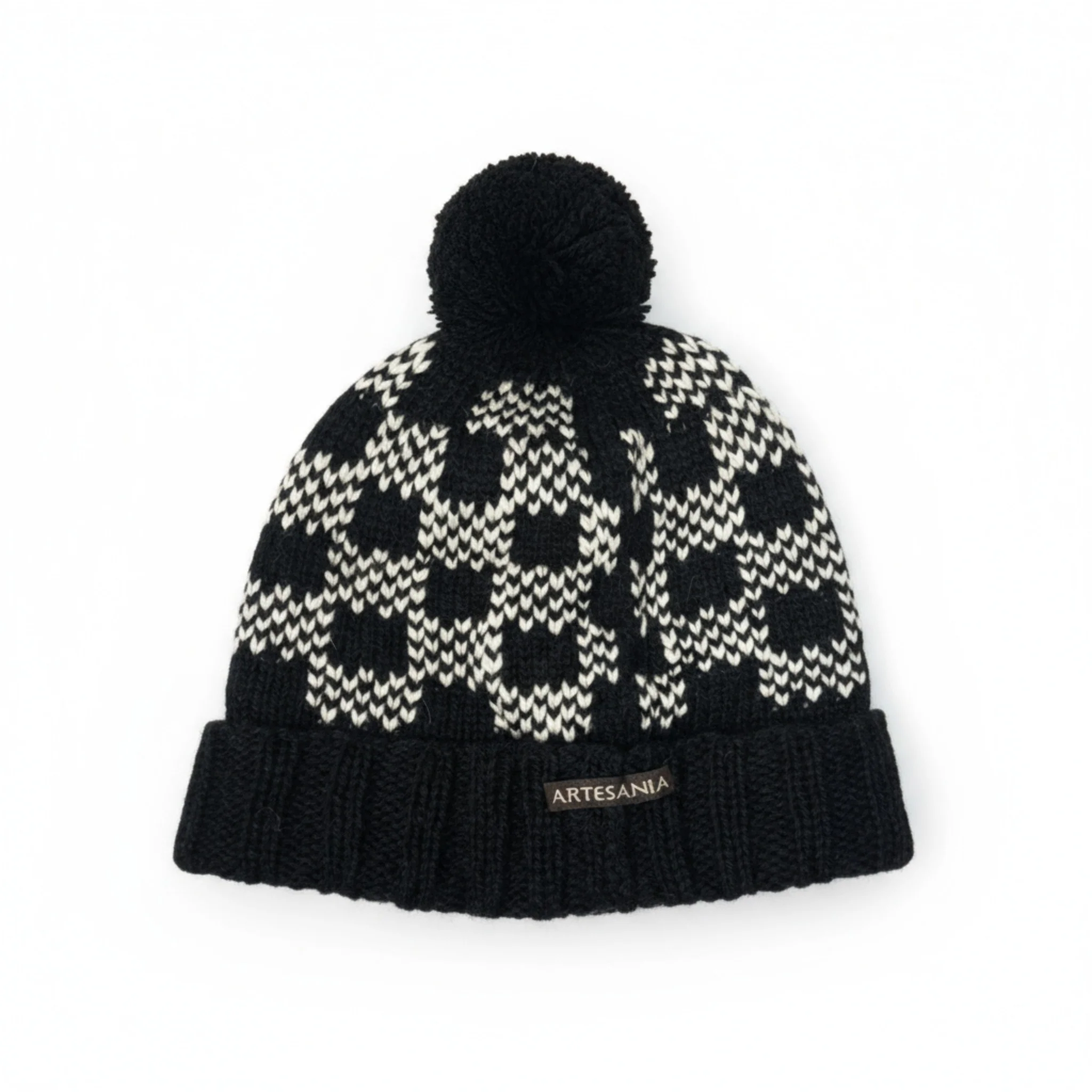 Women's Mosaic Pom Hat - Image 2