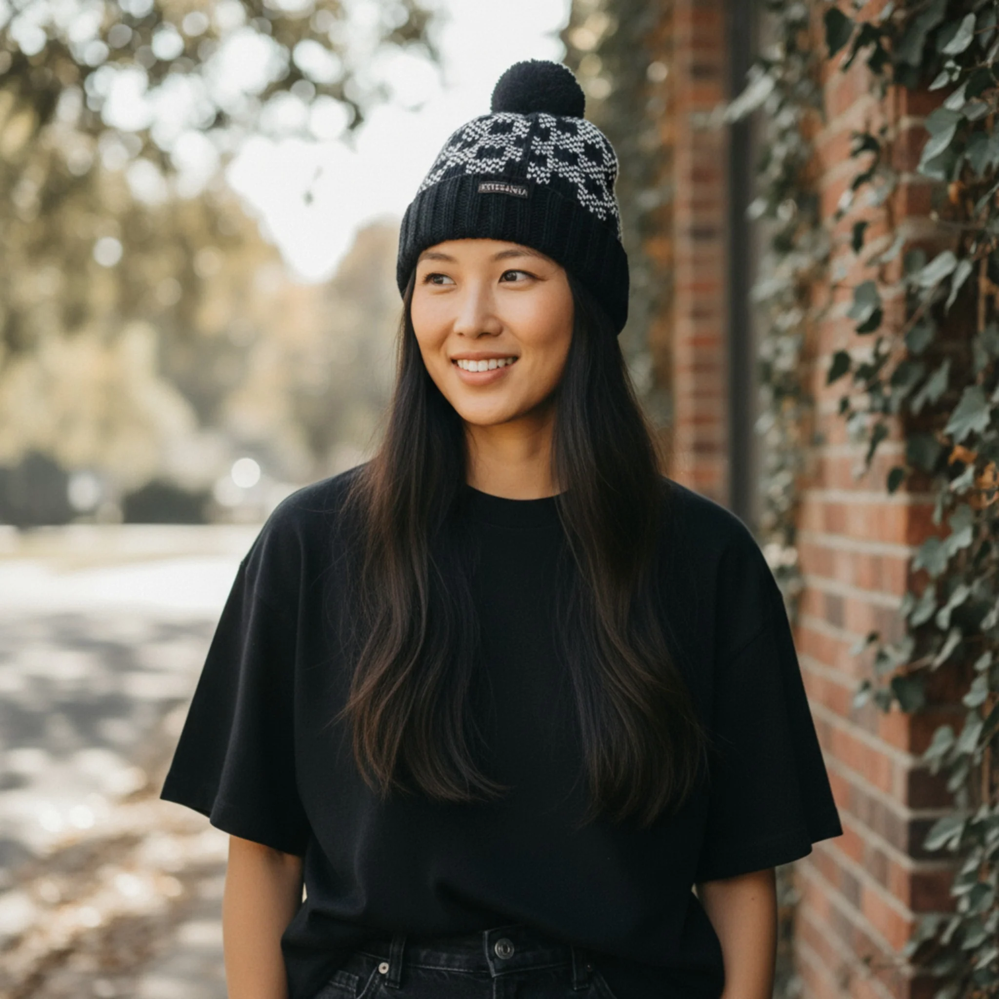 Women's Mosaic Pom Hat - Image 3