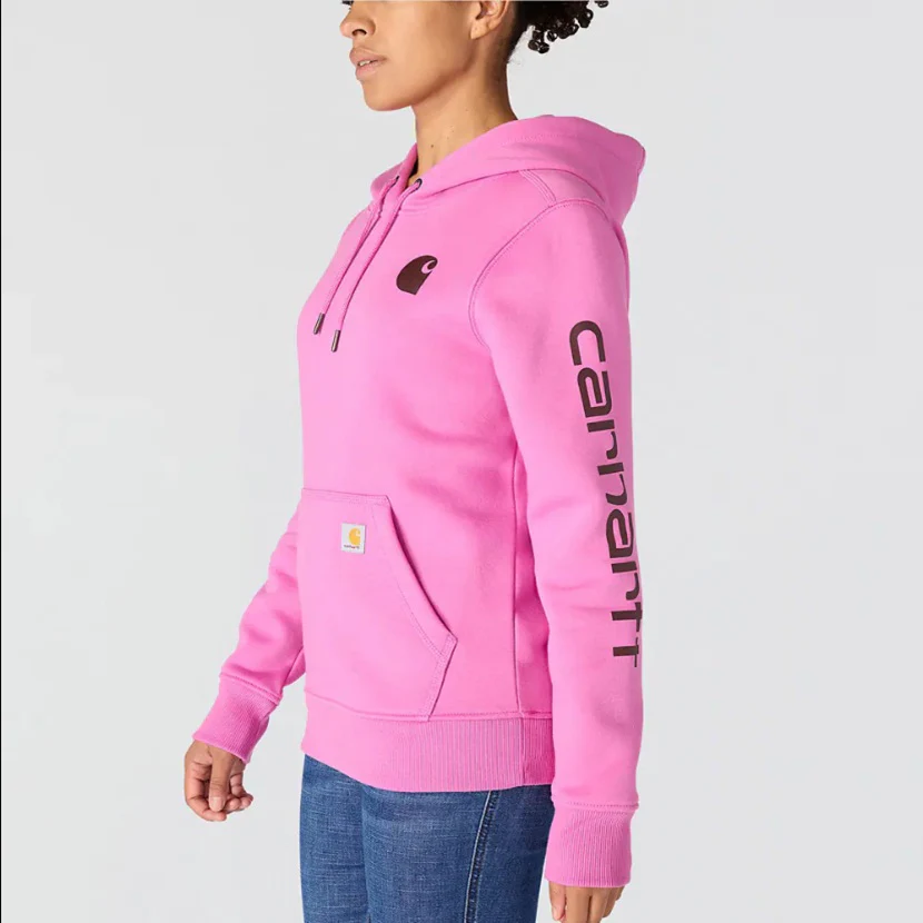 Women's Relaxed Fit Midweight Logo Sleeve Graphic Sweatshirt - Image 2