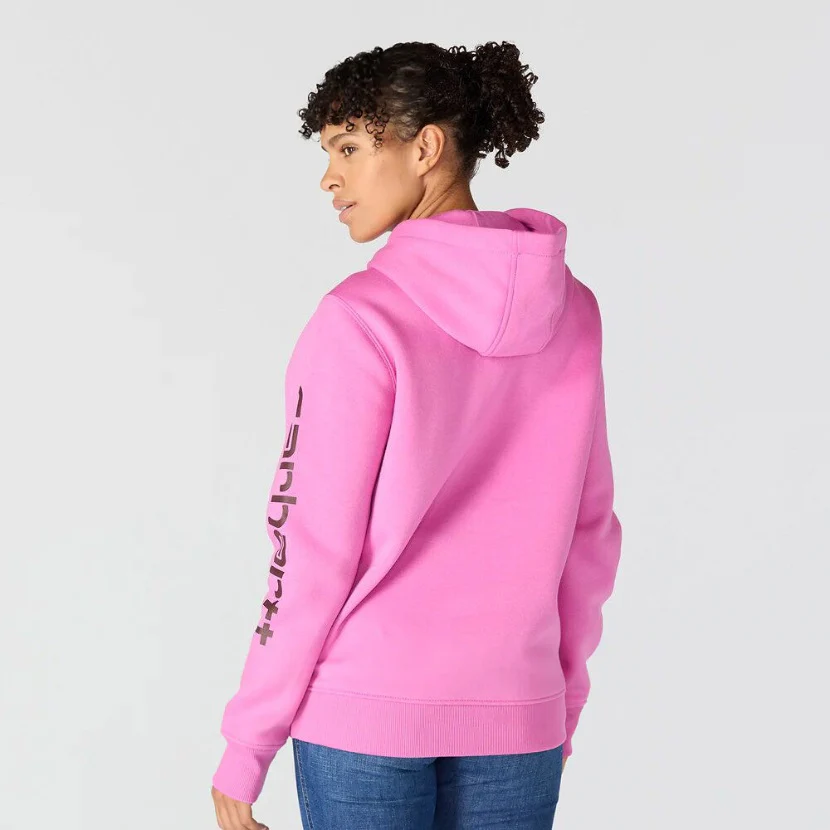 Women's Relaxed Fit Midweight Logo Sleeve Graphic Sweatshirt - Image 3