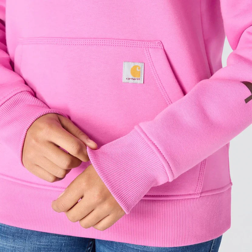 Women's Relaxed Fit Midweight Logo Sleeve Graphic Sweatshirt - Image 4