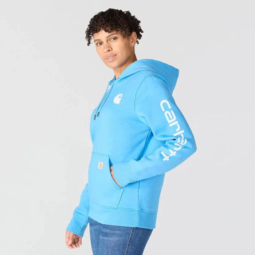 Women's Relaxed Fit Midweight Logo Sleeve Graphic Sweatshirt - Image 2