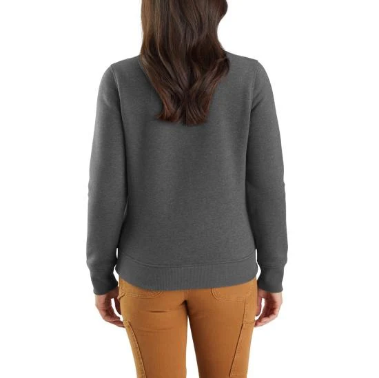 Women's Relaxed Fit Midweight Quarter-Zip Mock-Neck Sweatshirt - Image 2