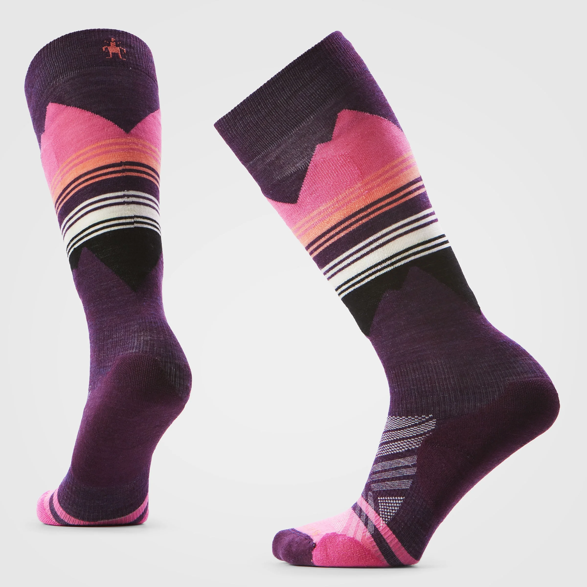 Women's Ski Pattern Over The Calf Sock
