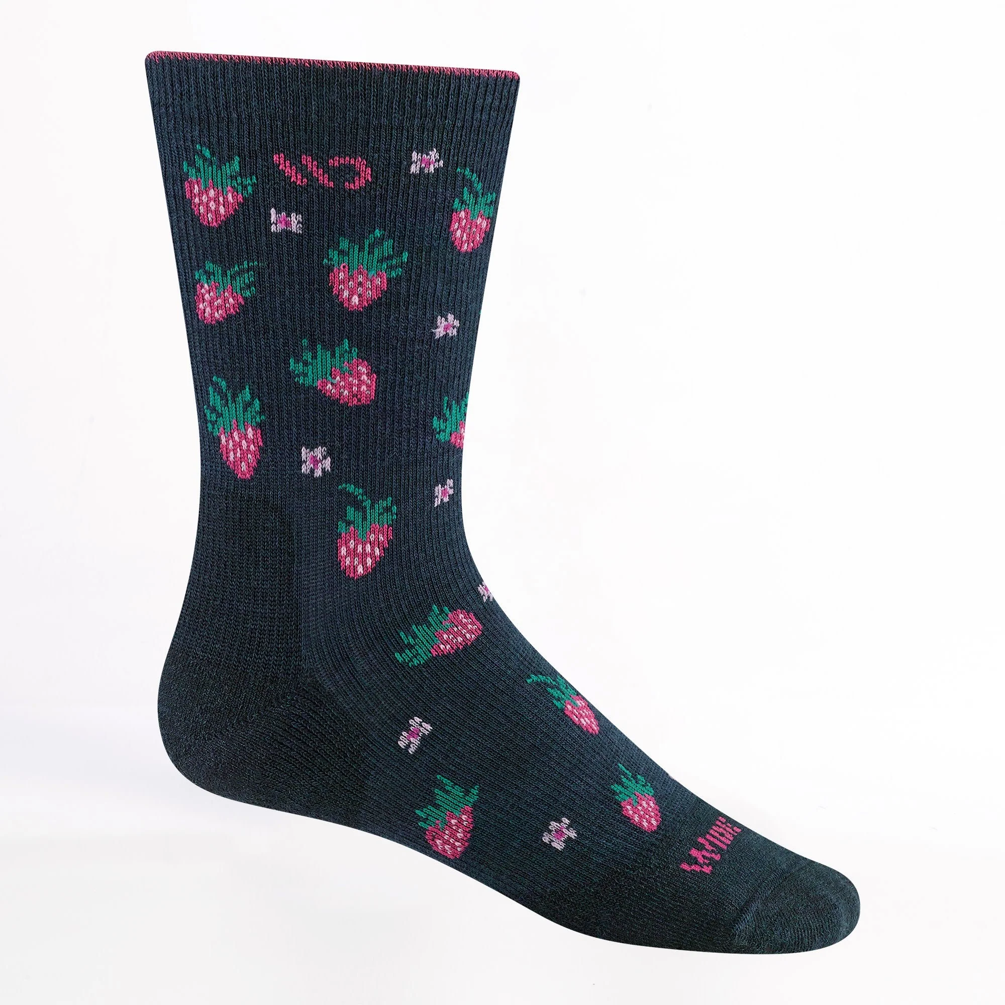 Women's Strawberry Fields Cushioned Midweight Crew Sock