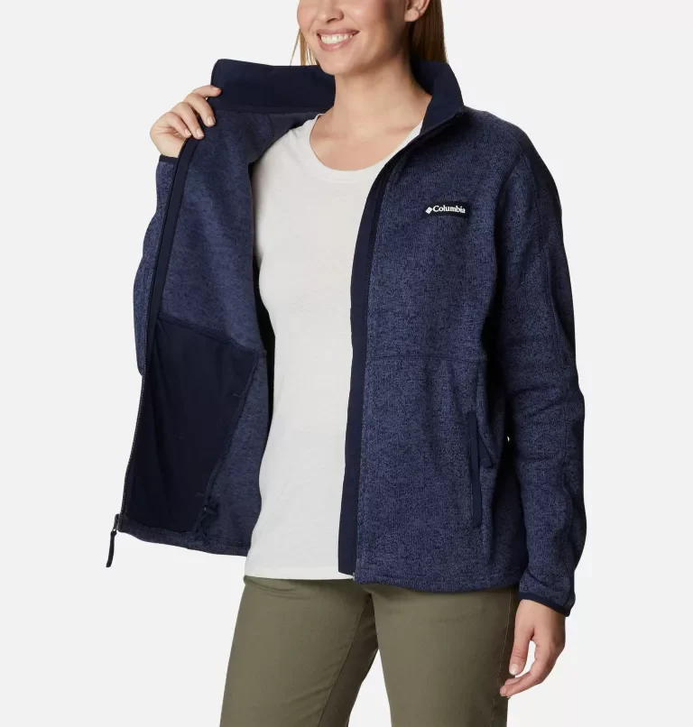 Women's Sweater Weather Fleece Full Zip Jacket - Image 5