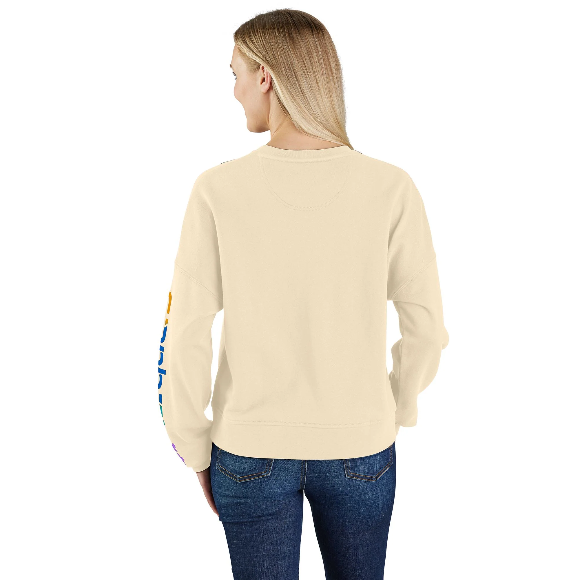 Women's TENCEL Fiber Series Loose Fit Sleeve Graphic Sweatshirt - Image 2