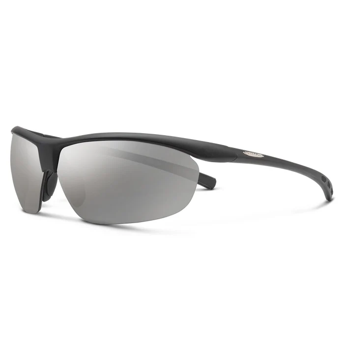 Zephyr Matte Black Frame with Polarized Silver Mirror Lens Sunglasses